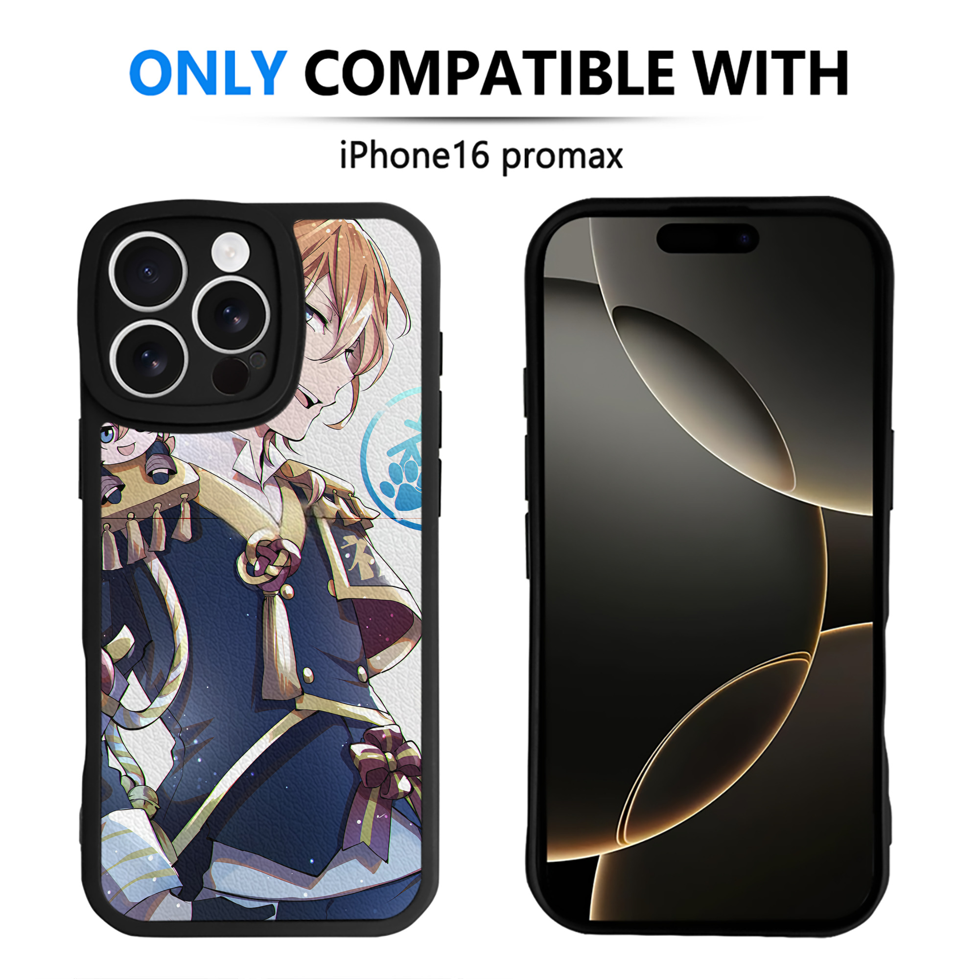 （画像用） 文豪ストレイドッグス Bungo Stray Dogs 【iPhone 16シリーズ対応】シリコンスマホケース（レザー調） 材質：シリコン
